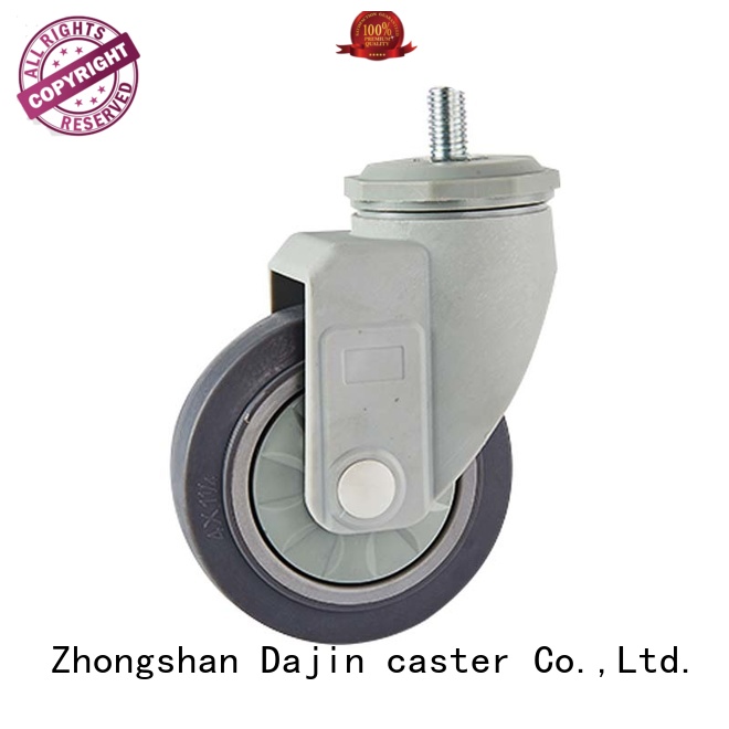 Dajin caster hot-sale rubber casters custom service bearing
