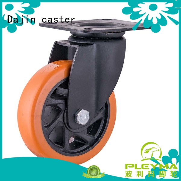 3/4/5/6 inch heavy duty Orange PU caster wheel swivel