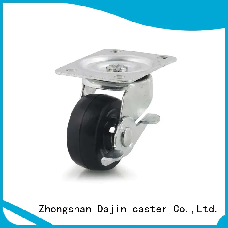 Dajin caster brake light duty caster wheels swivel for wholesale
