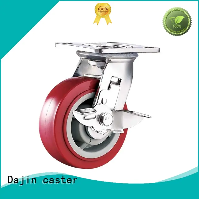 Dajin caster universal 6 inch heavy duty caster wheels hand bakery racks