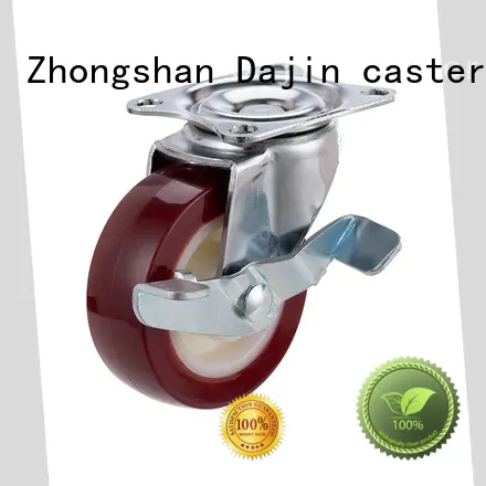 Dajin caster metal pu caster wheel wheel for wholesale