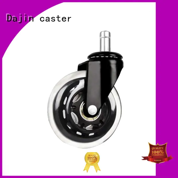75mm Rollerblade style Transparent PU office chair caster