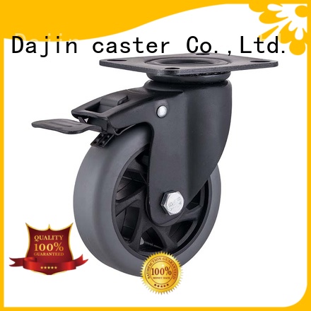 excellent heavy duty industrial casters pu for truck Dajin caster