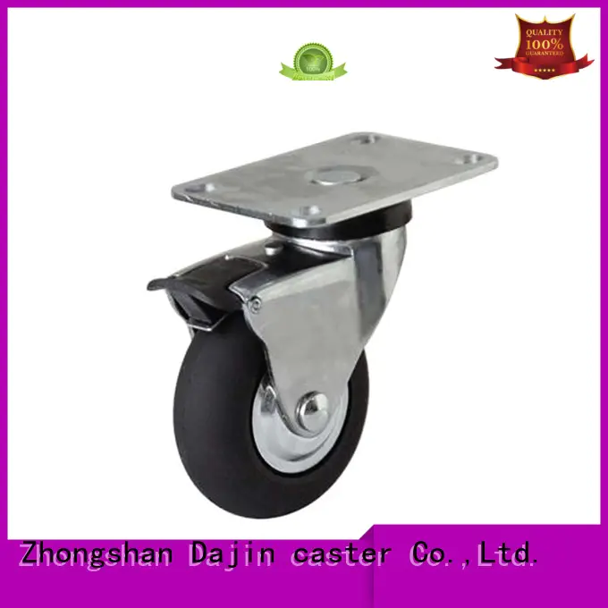 Dajin caster hot-sale furniture caster wheels adjustable for airport