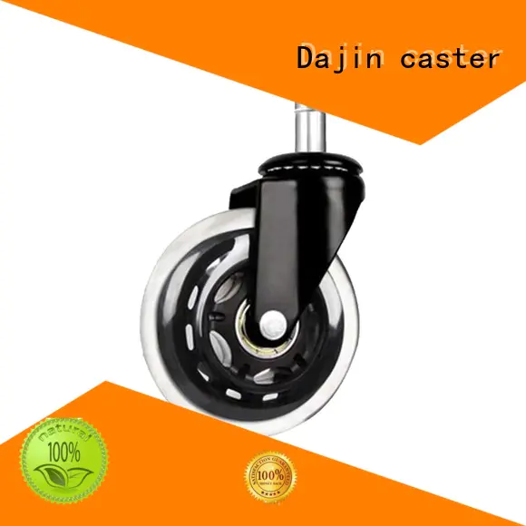 Dajin caster transparent 76mm rollerblade wheels pu for wholesale
