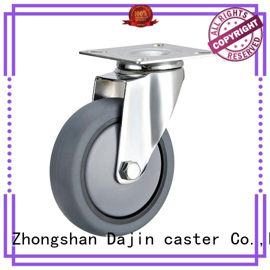 Dajin caster plastic stem caster wheels caster fro rack