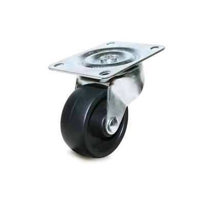 2-1/2" General duty plate swivel hard rubber caster wheel