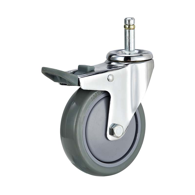 Dajin caster 2 swivel caster wheels brake for dollies-3
