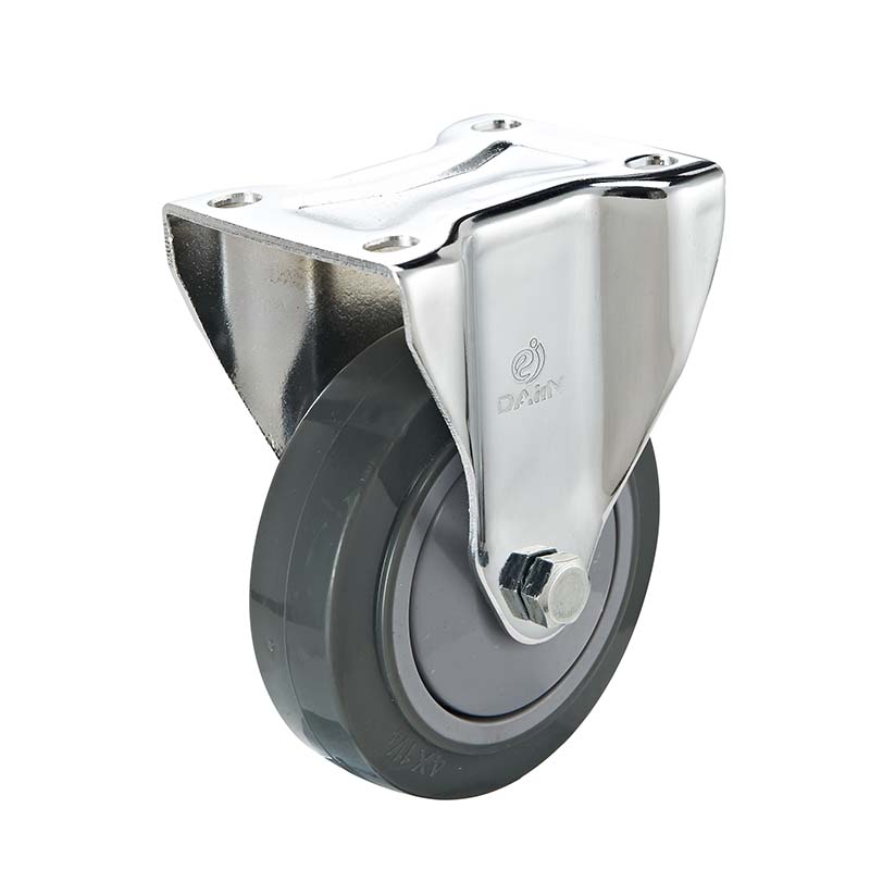 Dajin caster polyurethane small swivel caster wheels brake for trolleys-4