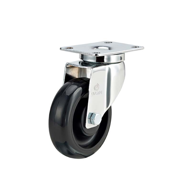 chrome rigid caster wheels thread precision equipment Dajin caster