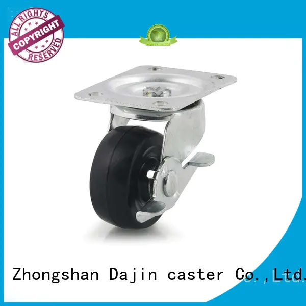 Dajin caster brake polyurethane wheels caster at discount