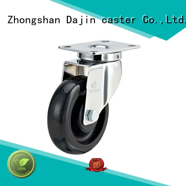 pu rigid caster wheels thread precision equipment Dajin caster