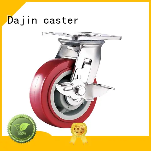 Dajin caster tool heavy duty trolley wheels brake racks