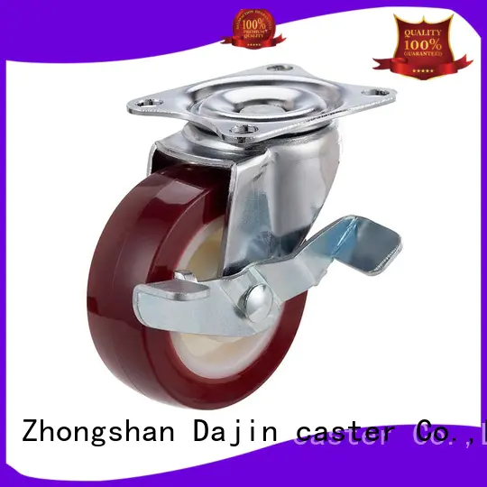 Dajin caster rigid pu caster wheel castor at discount