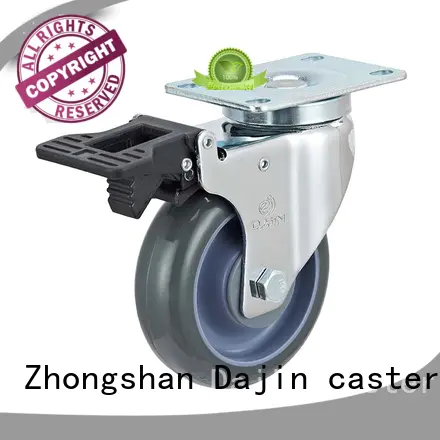 institutional 5 inch swivel caster with brake thread swivel for dollies