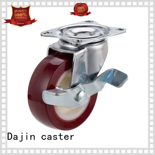 light duty casters brake pu Dajin caster Brand company