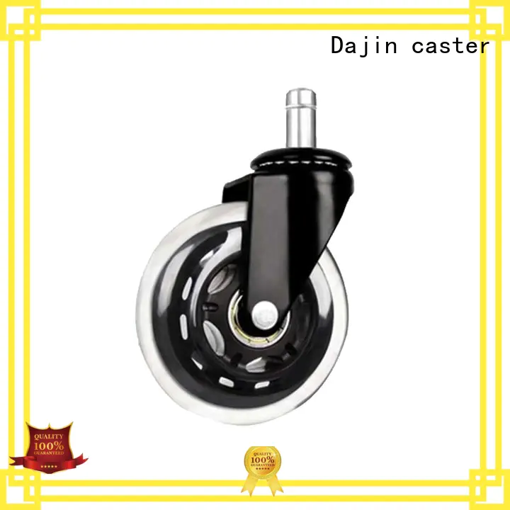 Dajin caster transparent rollerblade chair wheels pu at discount