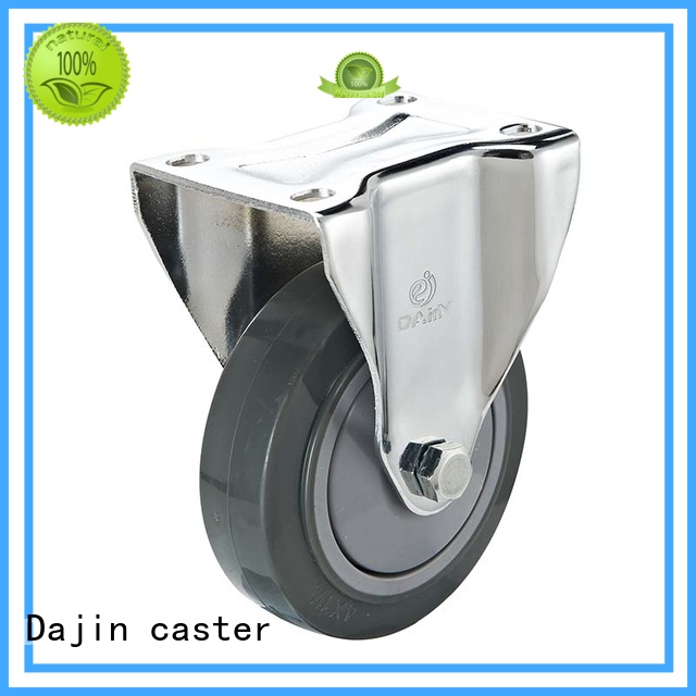 double 4 inch swivel casters non-marking for trolleys