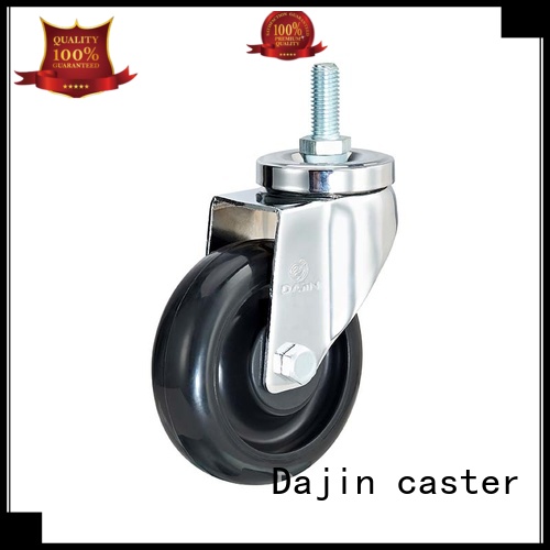 Dajin caster pu anti static wheel plated food service carts