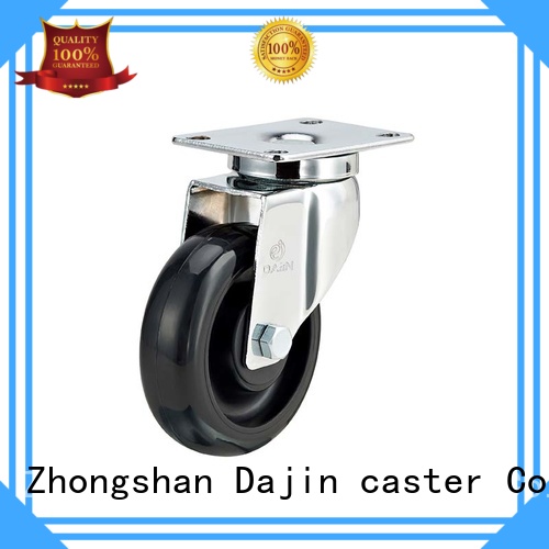 wheel rigid caster wheels chrome food service carts Dajin caster