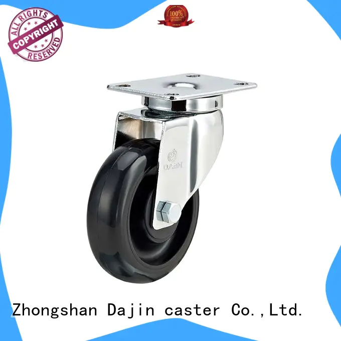 Wholesale chrome anti static caster wheels stem Dajin caster Brand