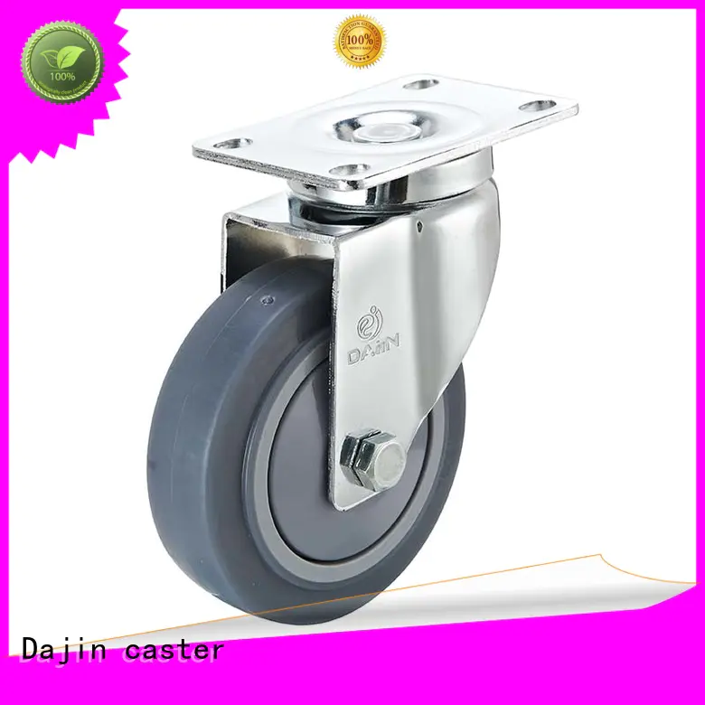 Dajin caster capacity 5 inch swivel caster with brake fro rack