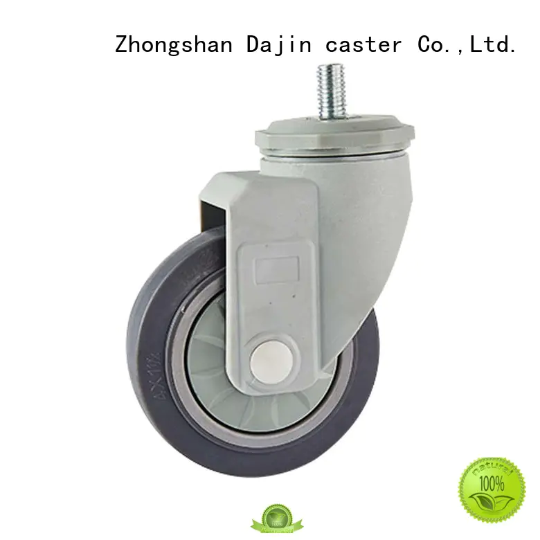 high-duty plastic caster wheels high quality fork double ball