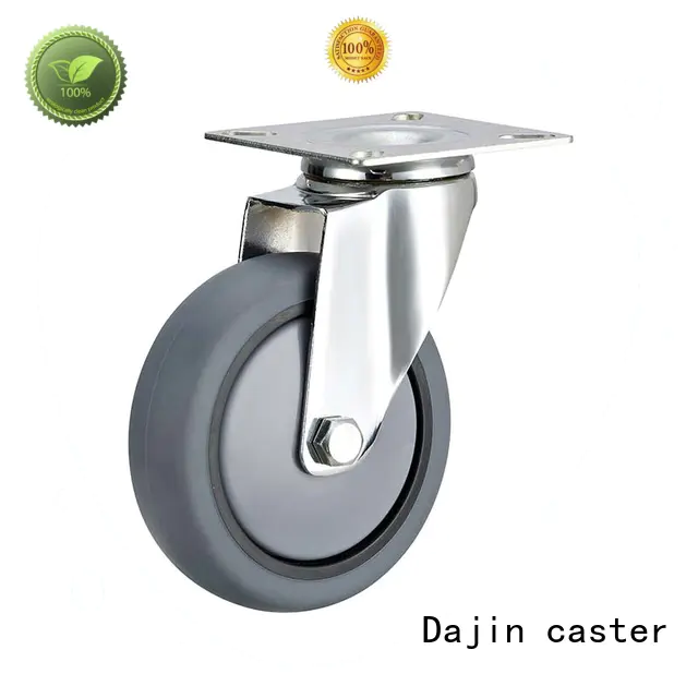 Dajin caster tpr 3 inch swivel caster wheels tpr dollies