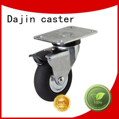 Dajin caster soft industrial casters swivel for trolley