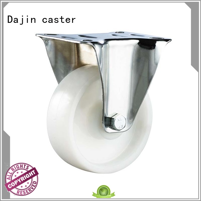Dajin caster rigid office chair caster wheels metal for wholesale