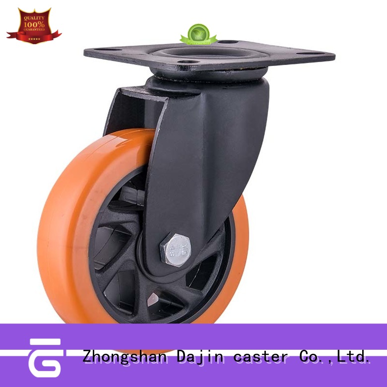 Dajin caster orange heavy duty caster wheels hot-sale for machine