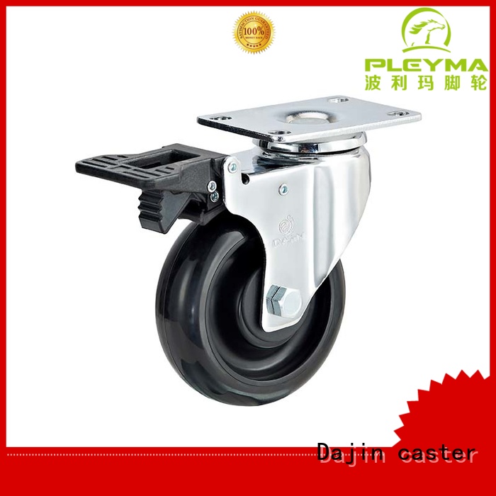 pu anti static caster wheels swivel food service carts Dajin caster