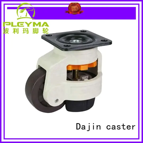 Dajin caster adjustable leveling caster wheel computer