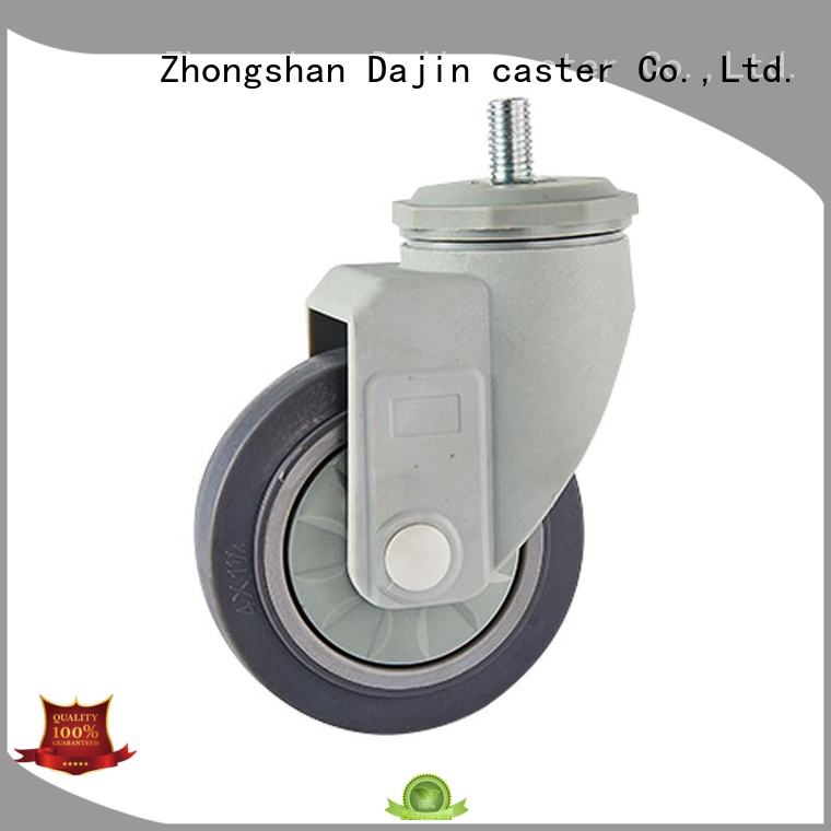 Dajin caster rubber casters custom service single ball