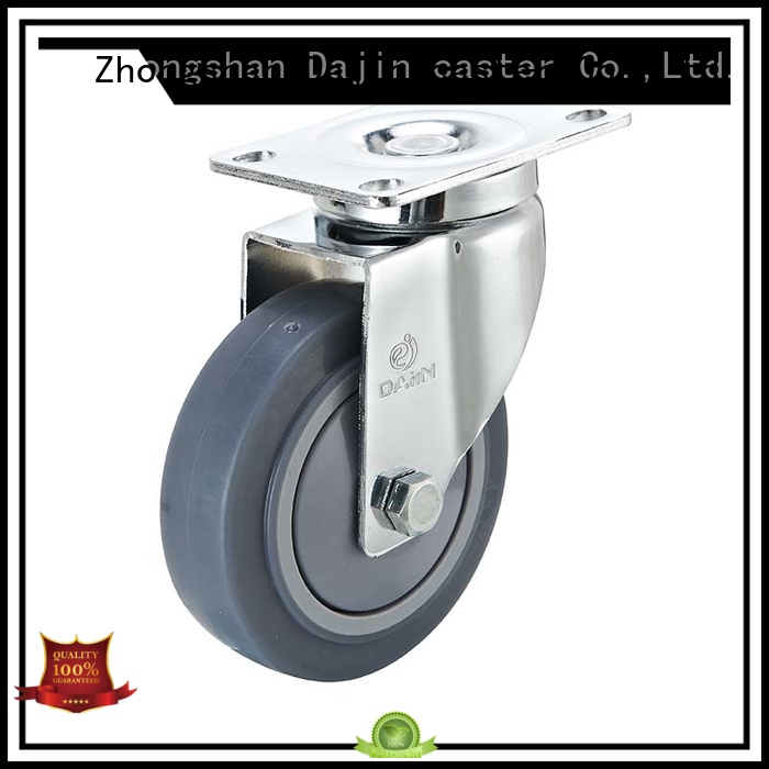 Dajin caster medium stem caster wheels threaded fro rack