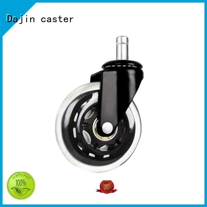Dajin caster pu rollerblade caster wheels roller wholesale