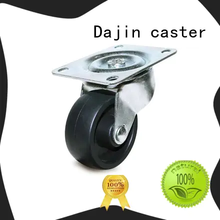 light duty casters side brake rubber Dajin caster Brand light duty caster
