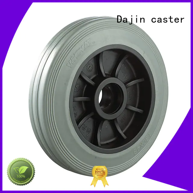 Dajin caster noiseless metal swivel casters bulk production for trolley