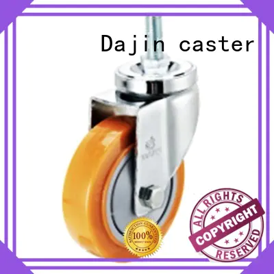 Dajin caster non-marking small swivel caster wheels thread fro rack