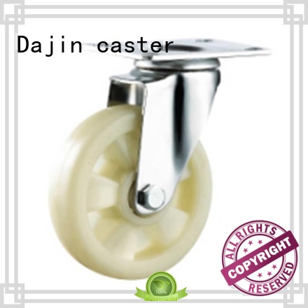 Dajin caster plastic 4 inch swivel caster wheels for trolleys
