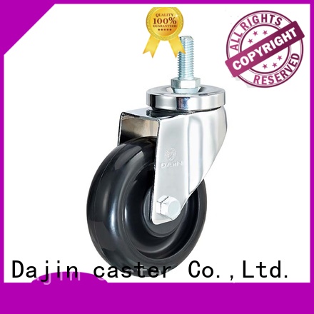 Dajin caster wheel rigid caster wheels chrome precision equipment
