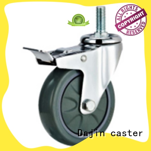 threaded 3 inch swivel casters carts for dollies Dajin caster