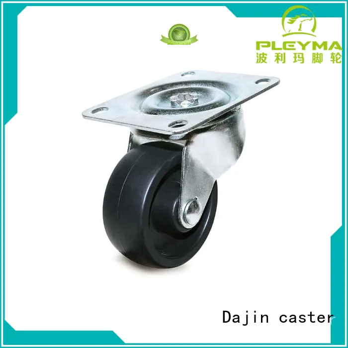 Dajin caster rigid office chair wheels rubber for wholesale