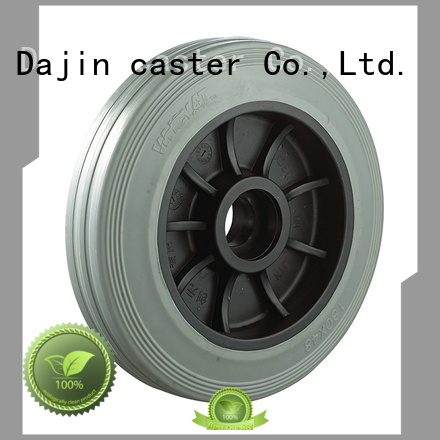 Dajin caster noiseless heavy duty adjustable casters cheapest factory price for vehicle