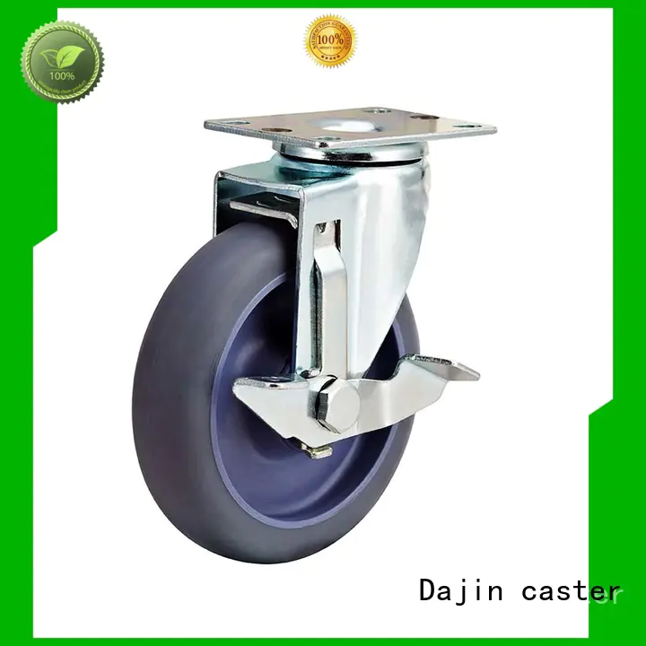Dajin caster hot-sale heavy duty adjustable casters bulk production for trolley