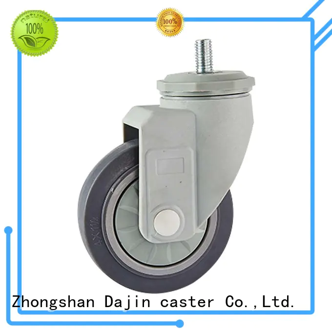 Dajin caster highly-rated plastic caster wheels fork for-dollies
