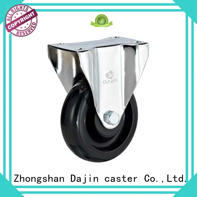Dajin caster rigid anti static castors plated food service carts