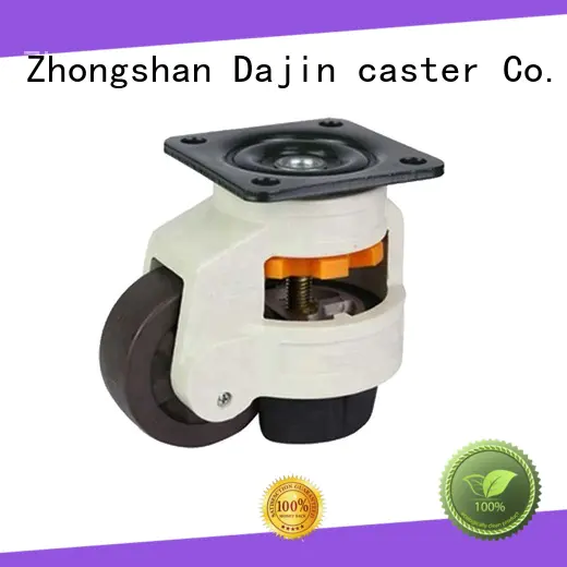 Dajin caster adjustable leveling casters nylon medical equipment