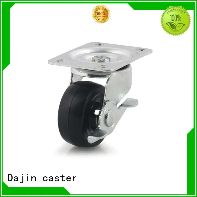 Dajin caster light duty caster wheels rubber for wholesale