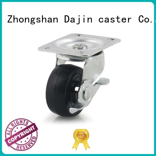 Dajin caster general pu caster wheel double side wholesale
